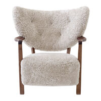 Wulff ATD2 Lounge-Tuoli Pähkinäpuu / Sheepskin Moonlight