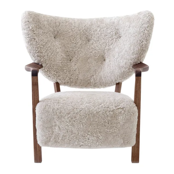 Wulff ATD2 Lounge-Tuoli Pähkinäpuu / Sheepskin Moonlight