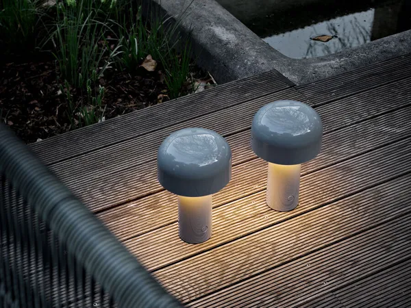Bellhop Bordslampa Portabel Grå