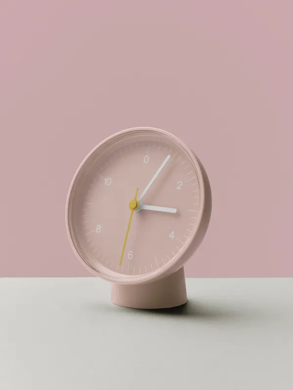 Table Clock (Recycled) Pink