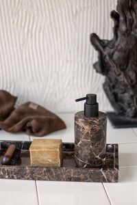 Marble Tvålpump Hög Brun
