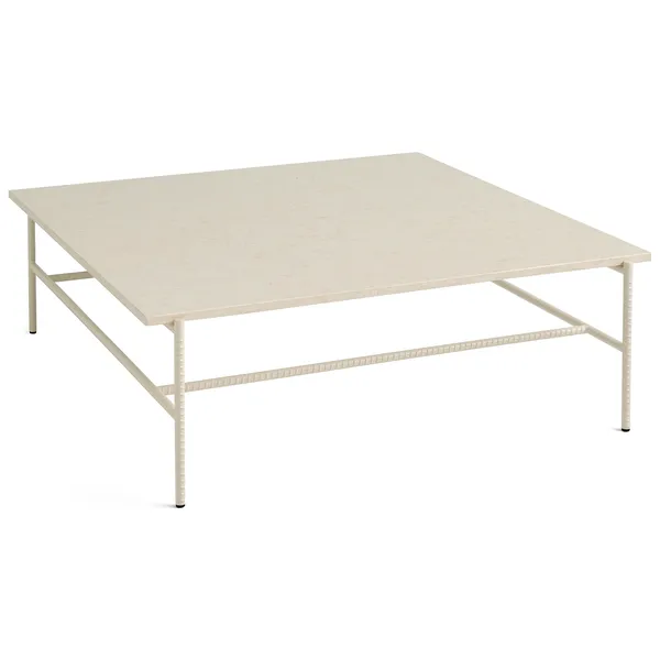 Rebar Sofabord 100x104 cm Alabaster