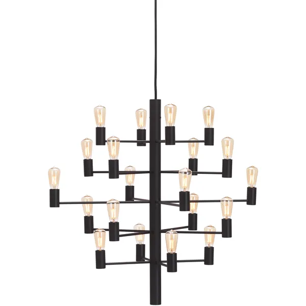 Manola 20 Lysekrone Dimmebar LED Svart