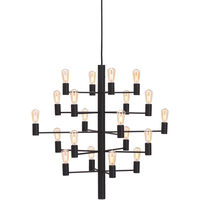 Manola 20 Lysekrone Dimmebar LED Svart