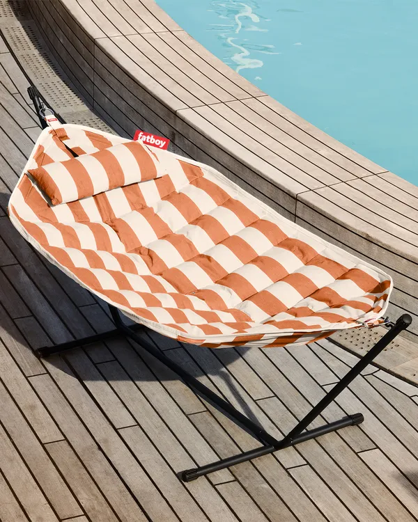 Headdemock Superb Hammock Stripe Orange Creme / Black