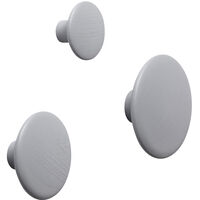 Dots Krog Træ Ø17 cm Grå