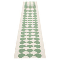 Poppy Tæppe Grønt/Vanilla 70x350 cm
