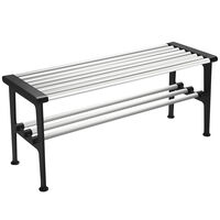 Nostalgi Bænk 100 cm Aluminium / Sort