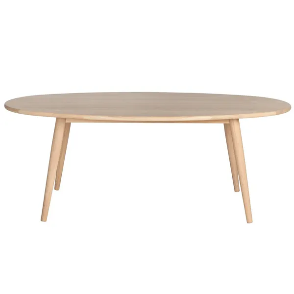 Symphony 08 Sofabord Ø120 cm Hvidolieret Egetræ