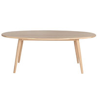 Symphony 08 Sofabord Ø120 cm Hvidolieret Egetræ