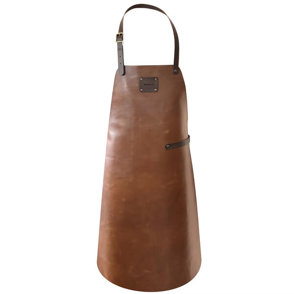 Leather Forklæde Cognacfarvet