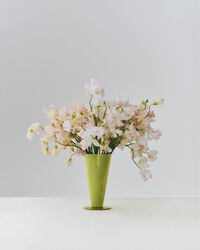 Conical Vase Small Light Green / Dark Lime