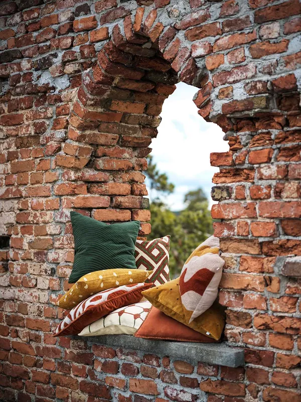 Lodi Tyynynpäällinen Terracotta / Tan / Masala Yellow 40x60 cm