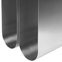 Curved Sidobord Rostfritt Stål