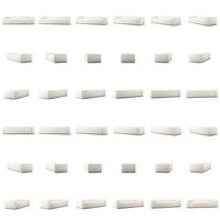 Grand 3-Sitssoffa Bouclétyg Steam White