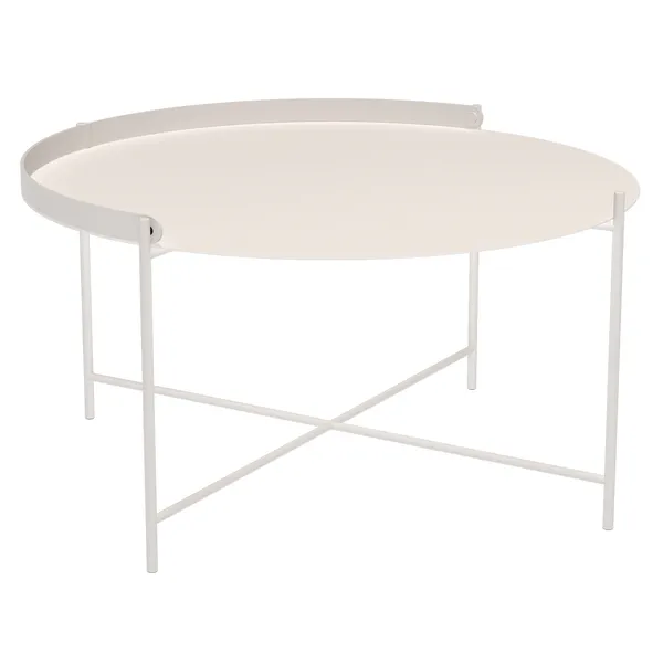 Edge Brettbord Ø76 cm Muted White