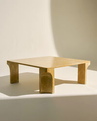 Doric Salongbord 80x80 cm Honey Amber