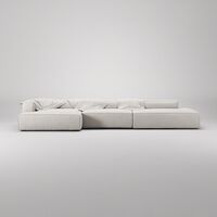 Grand 5-Personers Sofa åben ende Højre Moon White
