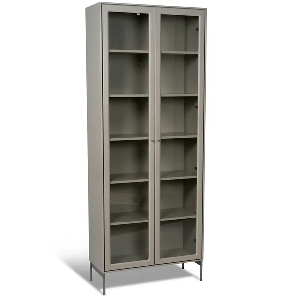 Volt Kaappi Lasiovi 190 cm Beige/Stainless Steel