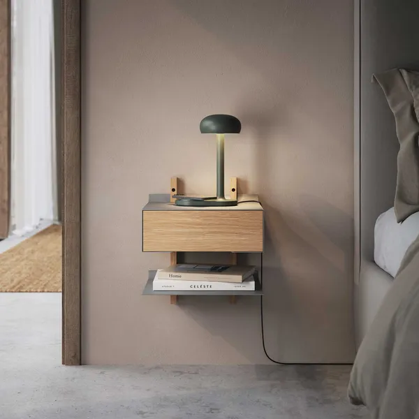 Emendo Bordlampe med Trådløs Oplader Cloud