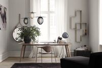 Adnet Veggspeil Sirkulær 58 cm Brun