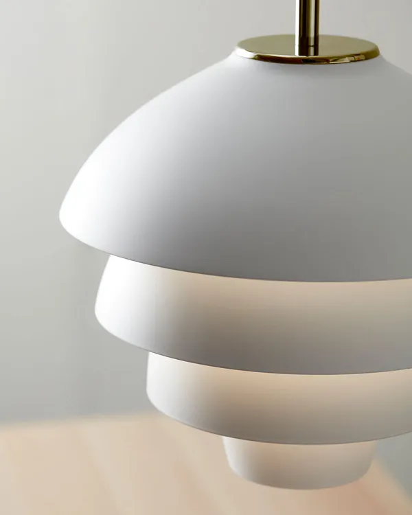 Valencia Pendant Ø318 Flat White / Brass