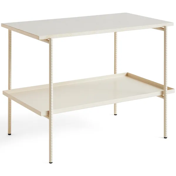 Rebar Sidebord 49x80 cm Alabaster