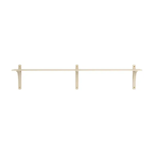 Levi Wall Shelf 180 cm Small Brass / Naturlack Ash