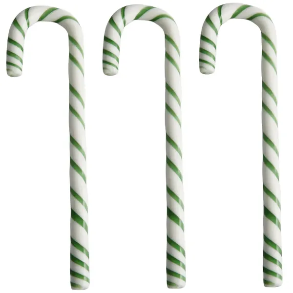 Polka Stick Julepynt 17 cm 3-pk Hvit/Sort
