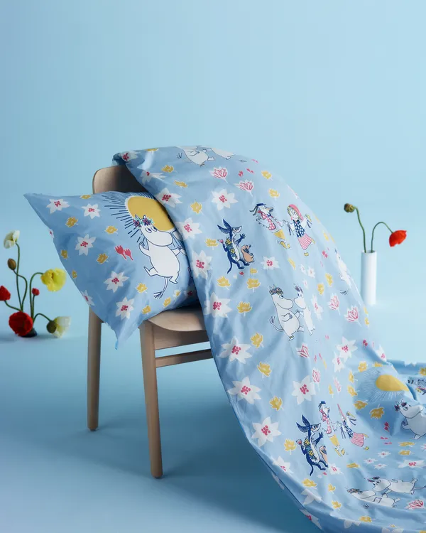 Moomin Bäddset 150x210 cm Sommardans