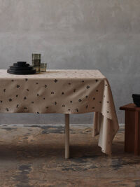 Baies Pöytäliina 150x240 cm Natural / Dark Chocolate