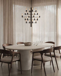 Manola 20 Lysekrone Dimmebar LED Svart