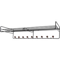 Bill Hattehylle L 102 cm Svart / Walnut