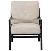 Seventy Five Wood Lænestol Sort Eg / Bouclé Sand