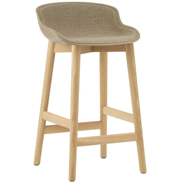Hyg Barstol 65 cm Polstret Front Sand / Eik
