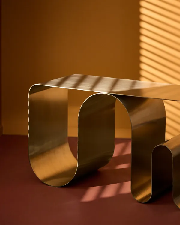 Curva Solid Bänk Silver
