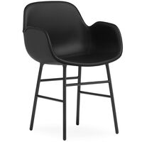 Form Armstol Ultra Leather 41599 / Sort Stål