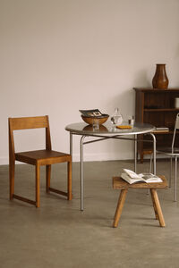 Petit Rond Bord Rustfrit Stål Ø90 cm