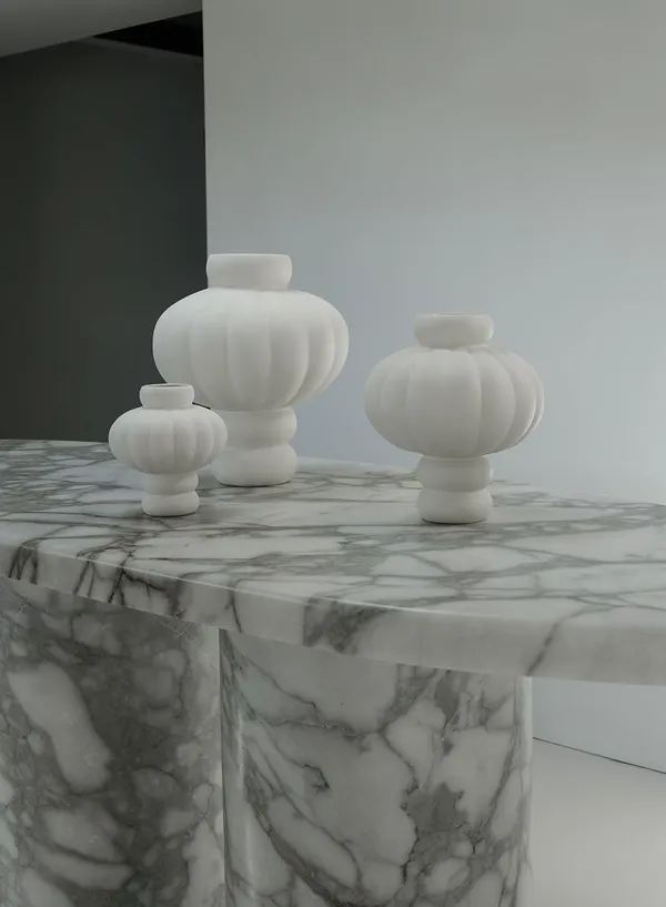 Balloon 08 Vase 30 cm Raw White