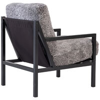 Seventy Five Wood Nojatuoli Musta Tammi / Lampaannahka Scandinavian Grey