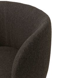 Rico Dining Swivel Bouclé Ruokailutuoli Tummanharmaa