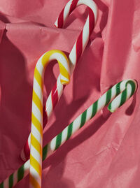 Polka Stick Juledekoration 17 cm 3-pak Hvid/Gul
