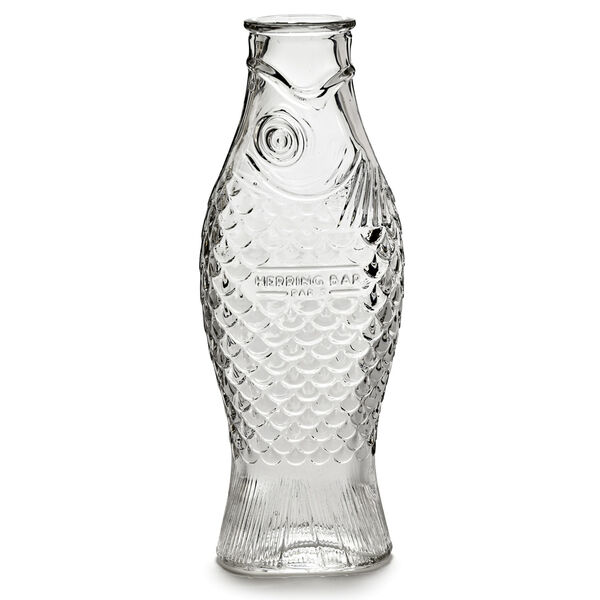 Fish & Fish Vase 1 L Klar