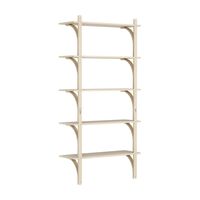 Levi Vägghylla 90 cm Stor Mässing / Naturlack Ask