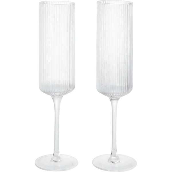 Ripple Champagneglass 2-pk Klar