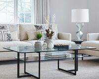 Square Sofabord 140x80x45 cm Sort