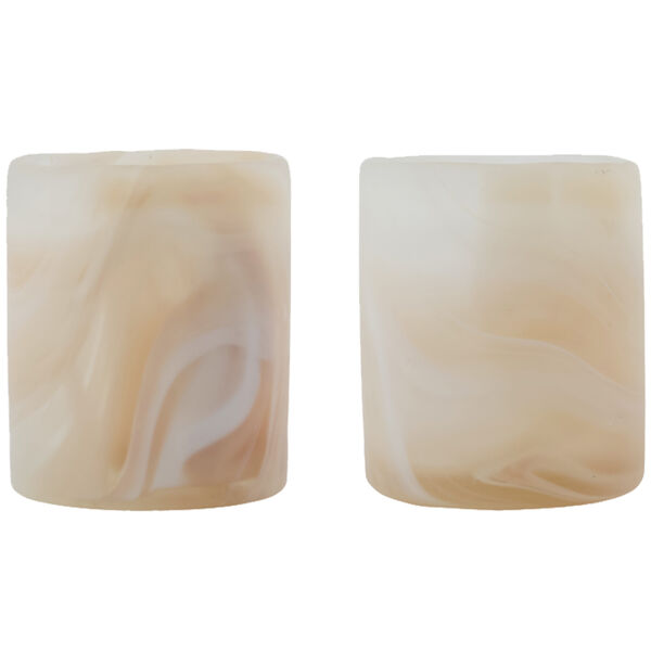 Kae Fyrfadsstage 2-pak Beige