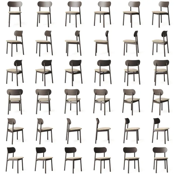 Elephant Stol Mörk Ek / Beige Sammet