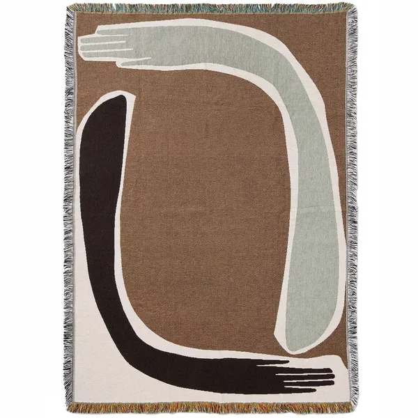 Pose Tapestry Teppe / Veggpynt 120x170 cm Coffee