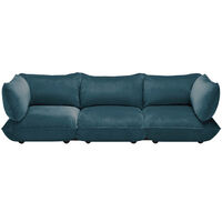 Sumo 4-Seter Sofa Fløyel Petrol